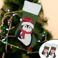 thumbnail image 1 of Xihbxyly Venta y Oferta Media Navideñas Tejidas con Diseños de Papá Noel y Muñeco de Nieve Bolsas de Regalo Rojas Ideales para Colgar En Árbol de Navidad, 1 of 7