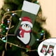 thumbnail image 1 of Fiudx Ofertas relámpago Medias navideñas tejidas con diseños de Papá Noel y muñeco de nieve Bolsas de regalo rojas ideales para colgar en el árbol de Navidad, 1 of 7