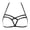 Black, variant on Underwear for Women Charming Crisscross Strappy Harness Bralette Hollow Out Bra Minimal Cage Strap Top Club Layering Sleepwear Babydoll Women's Lingerie,White
