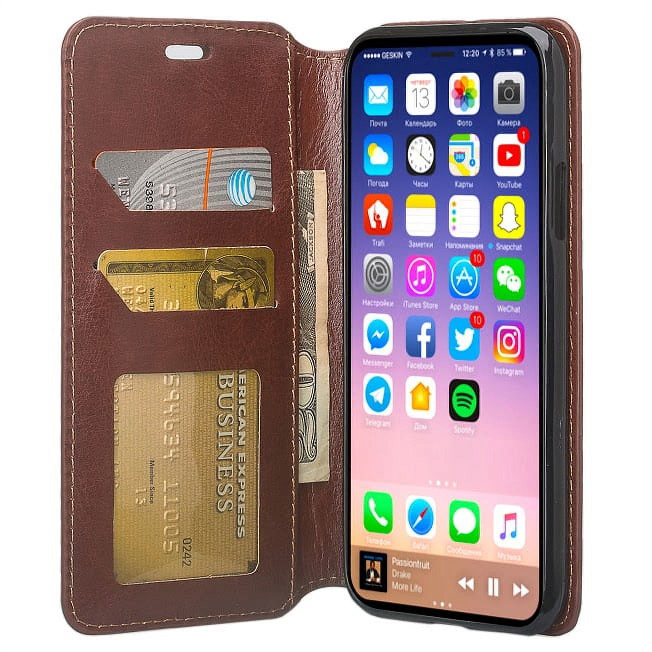 Sumaclife Protective Classic Design Case for Apple iPhone X Exact Perfect Fit