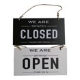 thumbnail image 4 of maskred Open Closed Sign Double Sided Hanging Shop Window Home Reversible Business Black 12x23x0.6cm 1Set, 4 of 6