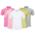 thumbnail image 2 of Fjuchai Men's T-Shirt Summer Golf Shirts Short Sleeve Tee Shirts for Cotton Neutral Pullover Tops with Buttons Multifunctional T-Shirt S-3XL, 2 of 7