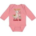 thumbnail image 3 of Inktastic My Aunt Loves Me Llama Boys or Girls Long Sleeve Baby Bodysuit, 3 of 5