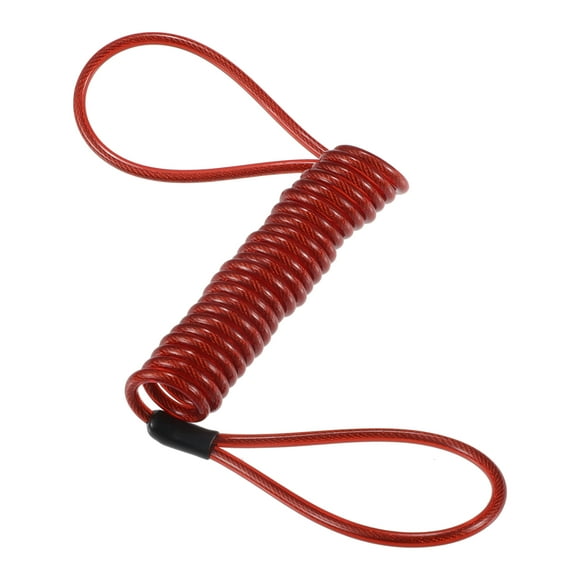 1 Pcs Candado de Disco Rojo para Motocicleta Cable Universal Antirrobo Reemplazo de Candado de Rueda