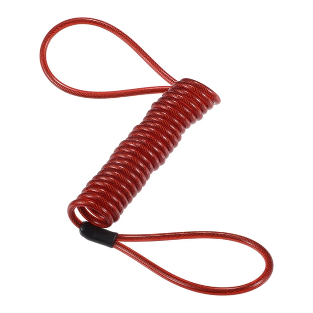 1 Pcs Candado de Disco Rojo para Motocicleta Cable Universal Antirrobo Reemplazo de Candado de Rueda