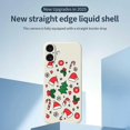 thumbnail image 2 of For iPhone 17 Case Santa Hats and Canes Pattern Printing Straight Edge TPU Phone Back Cover -, 2 of 5