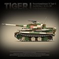 thumbnail image 3 of Panzerkampfwagen militar de la Segunda Guerra Mundial, VI Ausf. E Tiger-Juego de bloques de construcción para niños, juguete de ladrillos para armar tanque, vehículo de combate, soldado, 3 of 5