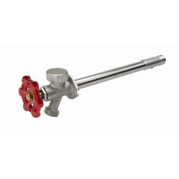 Eastman 10 Inch Frost Free Sillcock With Vacuum Breaker - Brass Outdoor Faucet For Freezing Areas