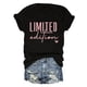 thumbnail image 1 of Letter Print T-shirt, Short Sleeve Crew Neck Casual Top For Summer & Spring, Women's Clothing, 1 of 6