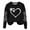 Black—Top, variant on Sweatshirts for Women Cute Heart Dog Paw Print Pullover Fall Crewneck Long Sleeve Tops Trendy Casual Sweatshirt