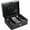 Black, variant on Locking Steel Large Cash Box with Removable Coin Tray and Key Lock,9.84"x 7.87"x 3.54",Black