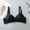 Black, variant on Jacenvly Bras for Women No Underwire Stretchable Solid Push-Up Bra Women Bralettes Breathable Soft Comfortable Woman'S Printing Gathered Together Daily Underwear No Rims