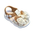 thumbnail image 3 of Huowey Baby Girls Sandals Shoes For Toddlers 0-3 Years Soft Comfortable Everyday Casual Summer Breathable Lightweight Baby First Versatile Footwear, 3-3.5Years, 3 of 4