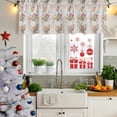 thumbnail image 5 of Roses Floral Curtain Valances for Windows, Kitchen Valance Window Treatments Panel 2 Pack, Rustic Vintage Luxury Flowers Botanical Rod Pocket Short Curtains for Bathroom Bedroom 42 x 18 Inch, 5 of 8