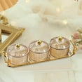 thumbnail image 4 of Fruit Snacks Serving Platter Serving Bowls Storage Container Dessert Snacks for Wedding Amber 3 Bowls, 4 of 8