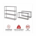 thumbnail image 5 of Alera BA Plus Wire Shelving Kit, Four-Shelf, 72w x 18d x 72h, Black Anthracite Plus, 5 of 9