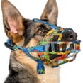 thumbnail image 1 of Dog Muzzle, Silicone Basket Muzzle For Small Medium Large Dogs, Soft Cage Muzzle Prevent Biting Chewing, Allow Drinking Panting, High quality, 1 of 5