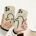 thumbnail image 2 of 3D Cartoon Duck Slide Camera Protector Soft Phone Case Compatible with iPhone Case (White,iPhone 12 Pro), 2 of 5