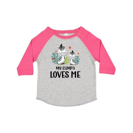 

Inktastic Zebra My Gumpa Loves Me Gift Toddler Boy or Toddler Girl T-Shirt