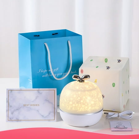 

【JCXAGR】 Projection Lamp Led Charging Rotating Atmosphere Night Light Creative Gift
