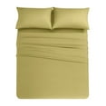 thumbnail image 2 of Microfiber Bed Sheet Set Hotel Style Deep Pocket，Cool & Breathable Bed Sheets grass green, 2 of 8