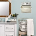 thumbnail image 2 of Artery Wereld Rustic Lost Socks Wood Sign with Canvas Bag for Laundry Room, Farmhouse Wall Decor, 2 of 5