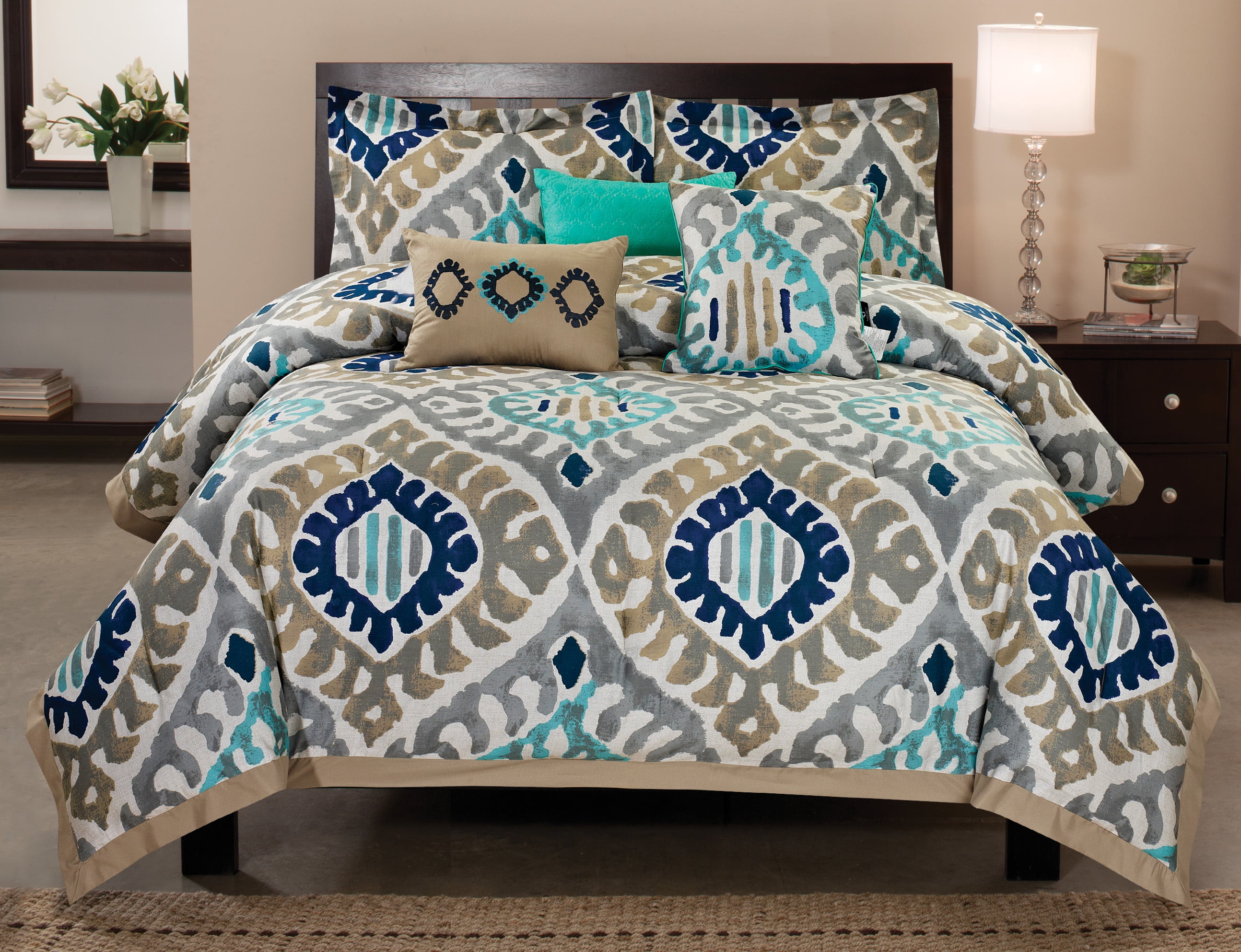 Utopia 6Piece Cotton Comforter Set, Queen