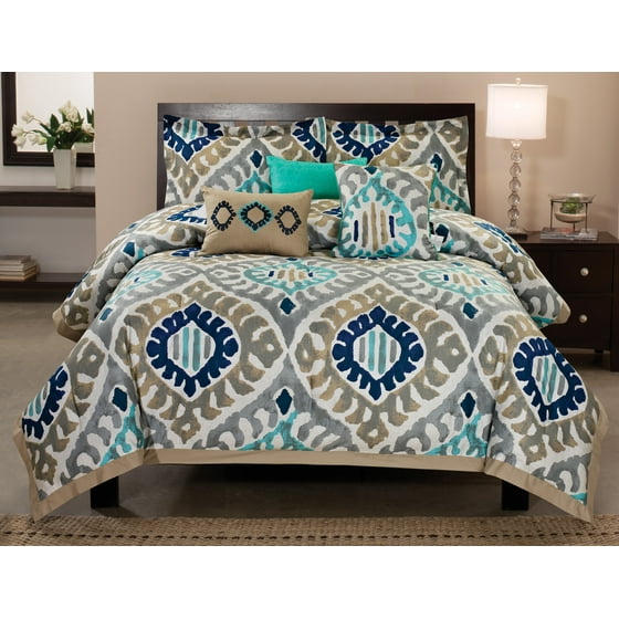 Utopia 6Piece Cotton Comforter Set, Queen