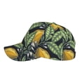 thumbnail image 5 of Daiia Citrus Fruits Elegant Lemons print Baseball Cap Men Women Golf Dad Hat Adjustable Original Classic Low Profile Hat Unconstructed Plain Cap, 5 of 9