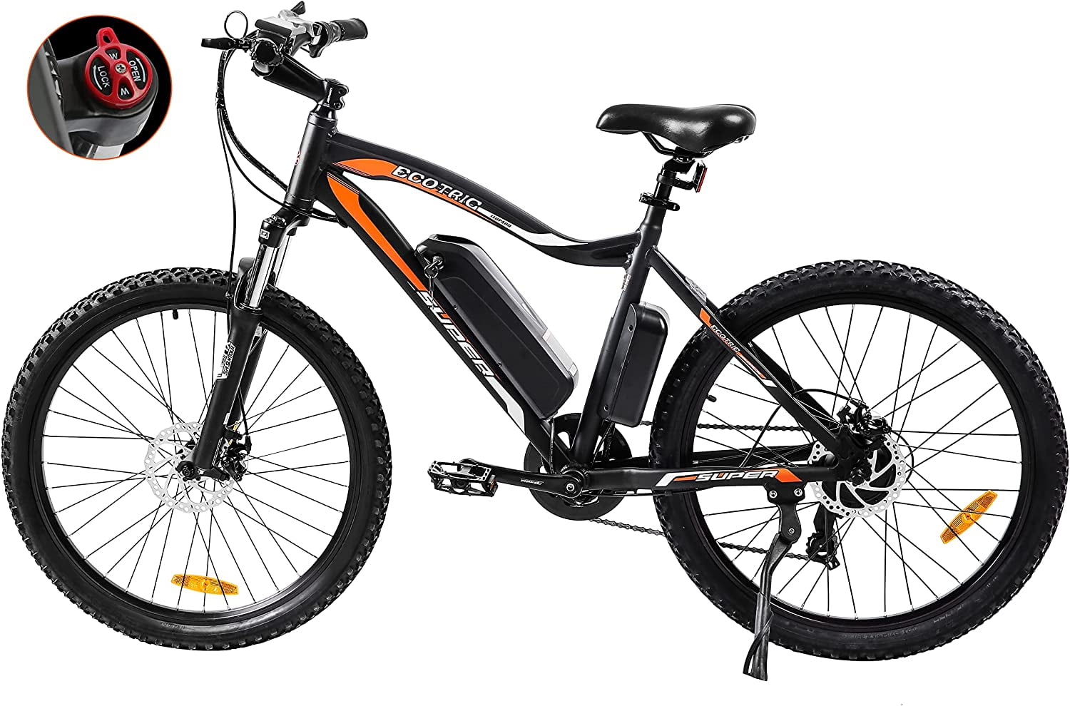ECOTRIC UL Certified 500W Electric Bike 26" Adult Electric Bicycles 36V