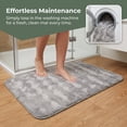 thumbnail image 7 of Unique Bargains Soft Absorbent Microfiber Non-Slip Washable Bathroom Rug Gray 32" x 20", 7 of 7