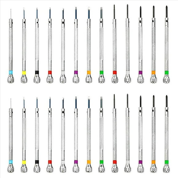 Paquete de 26 Herramientas para Reparación de Relojes Juego de Destornilladores Juego de Destornilladores Profesional Herramientas para Relojes
