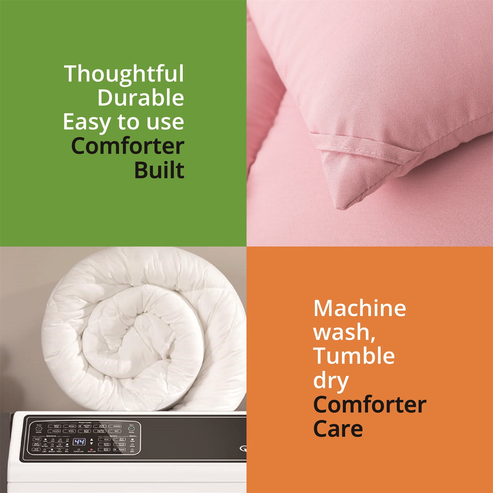 IGI King Comforter, Pink | All Season Hotel Down Alternative Duvet Insert, Adult, Unisex, 102x90in