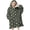 Alien and UFO Black Pattern-1, variant on Alien and UFO Black Pattern Flannel Blanket Hoodies for Teens ,Teens Oversize Sherpa Wearable Hooded Blanket Sweatshirt with Super Pockets