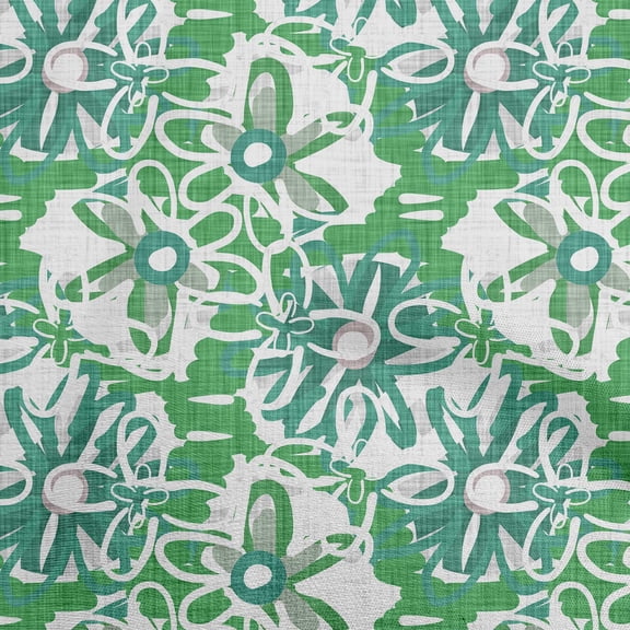 oneOone Georgette Viscose Green Fabric Abstract Diy Clothing Quilting Fabric Print Fabric By Yard 42 Inch Wide