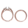 thumbnail image 3 of Pompeii 7/8ct Vintage Engagement Ring Mount Set 14K Rose Gold (G/H,VS2), 3 of 3
