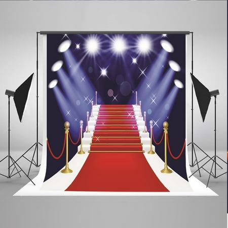Image of MOHome 5x7ft Red Carpet Background Birthday Photography Backdrop