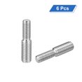 thumbnail image 3 of Uxcell Lot de 6 M8x20mm à M10x20mm Double Extrémité Tige Filetée en Acier Inoxydable 304, 3 of 6