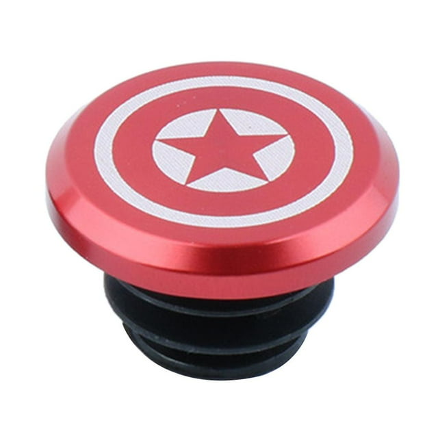 Tapones de extremo de barra de manilr de de aleación de aluminio universales de manilr de 15,8-19,5 de 2, 14 c Rojo B DYNWAVEMX Tapones de manillar de bicicleta