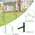 thumbnail image 6 of SOPTY Outdoor Garden Arch Gothic Arbor Metal Trellis Plant Climbing Decoration Iron Garden Arch for Wedding, Party Black-8' 4" H x 4' 7" W, 6 of 9