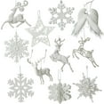 thumbnail image 2 of Navidad Copo De Nieve Ala De Ángel Elk Diseño Colgante Colgante Para Fiesta De Vacaciones Decoración De Árbol De Navidad sonducket HA040432-09, 2 of 6
