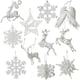 thumbnail image 4 of Navidad Copo De Nieve Ala De Ángel Elk Diseño Colgante Colgante Para Fiesta De Vacaciones Decoración De Árbol De Navidad sonducket HA040432-06, 4 of 6