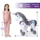 thumbnail image 3 of Monta a caballo, poni con forma de unicornio gris, modelo Y avanzado, 3 of 8