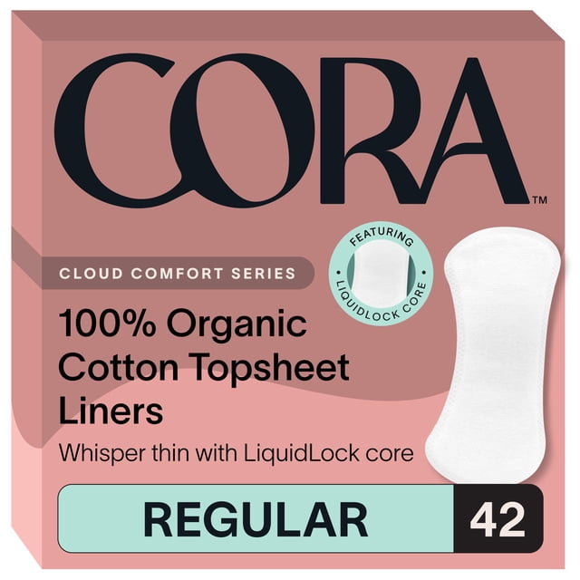 Period Liners Cora Regular 100% algodón orgánico (42 forros)