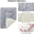 thumbnail image 2 of LLC Double Sided Machine Washable Dog Mat and Blanket Pet Bed (Size L 100/75cm, Light Gray), 2 of 5