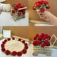 thumbnail image 4 of Posavasos con Ramo de Rosas, Mantel Individual de Flores de Ganchillo, Mantel de con Ramo Tejido A Mano, Adornos para el Hogar, Escritorio, Plantas en Maceta con Cesta C, 4 of 7