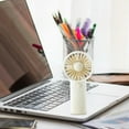 thumbnail image 2 of SHENGXINY Small Fan Clearance Mini Portable Small Fan Powerful Handheld Battery Type (Excluding Batteries) Fan Coolings Fan Suitable For Outdoor Travel Fan For Women, Girls And Children White, 2 of 3