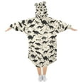 thumbnail image 2 of joogoo Wearable Blanket Hoodie for Retro Dinosaurs Oversized Sherpa Hooded 3-14 YR M, 2 of 7