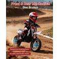 thumbnail image 5 of 36V Kids Electric Dirt Bike for Ages 6–12, 500W Youth Off-Road Motorcycle, 17 mph, 3-Speed Modes, 7.8Ah Removable Battery, Suspension & Disc Brakes, 5 of 9