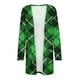 thumbnail image 5 of Pntutb mujer manga larga otoño frente abierto Navidad cárdigan ropa de abrigo suelta estampado blusa abrigo bolsillos Tops liquidación Pntutb Pntutb-6248, 5 of 6